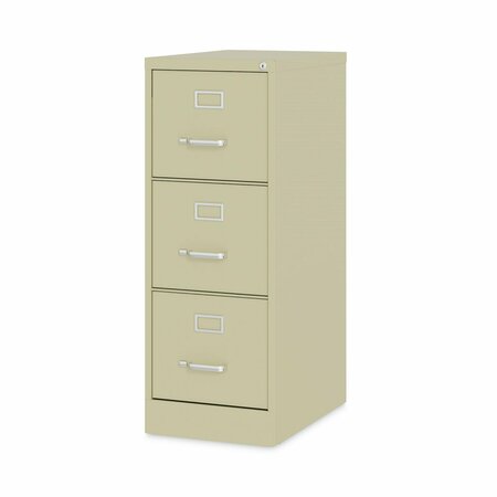 Hirsh Industries 15 in W 3 Drawer File Cabinets, Putty, Letter HVF1541PY